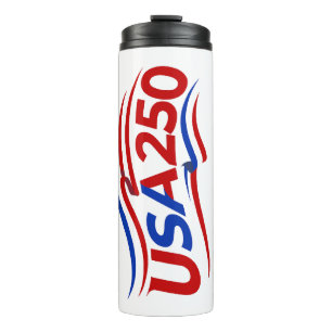 USA 250th Anniversary 1776-2026 Patriotic American Thermal Tumbler