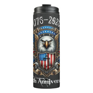 USA 250th Anniversary 1776 2026 Thermal Tumbler