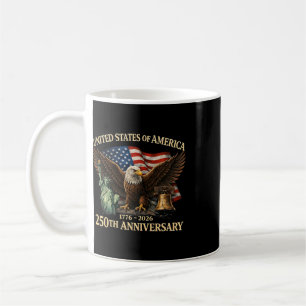 Usa 250th Anniversary 250 Year Us Flag Gift For Me Coffee Mug