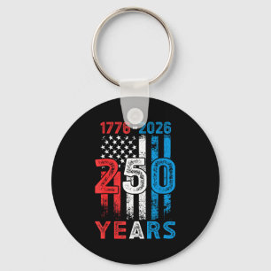 Usa 250th anniversary 4th of july 250 years key ring