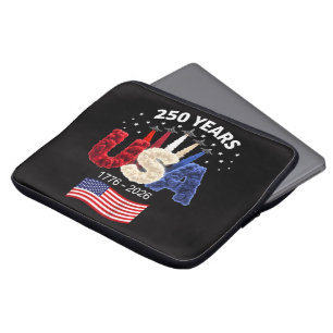 Usa 250th Anniversary American Flag 250 Years Laptop Sleeve