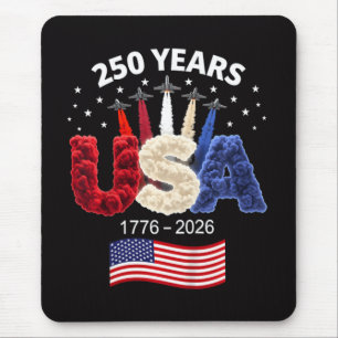 Usa 250th Anniversary American Flag 250 Years Mouse Pad
