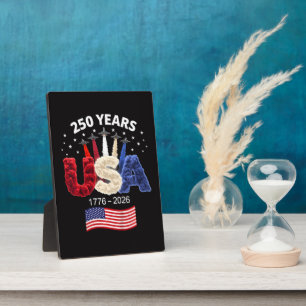 Usa 250th Anniversary American Flag 250 Years Plaque