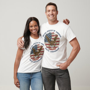 USA 250th Anniversary Bald Eagle 1776-2026 T-Shirt