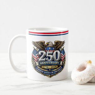 USA 250th Anniversary Coffee Mug