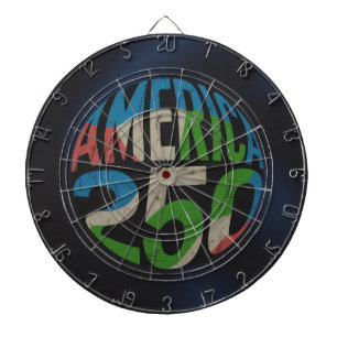 USA 250th Anniversary Dartboard