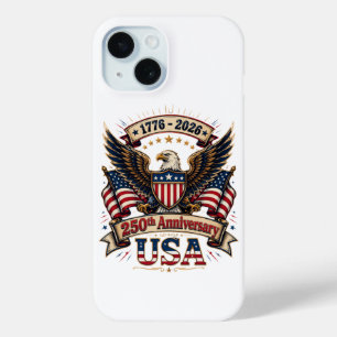 USA 250th Anniversary Eagle iPhone 15 Case