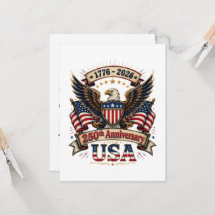 USA 250th Anniversary Eagle Invitation