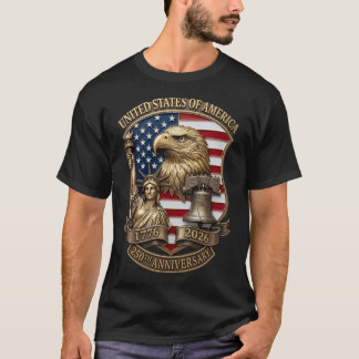 USA 250th Anniversary Eagle Patriotic 1776-2026 T-Shirt