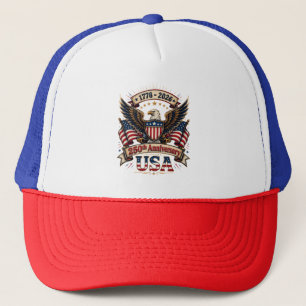 USA 250th Anniversary Eagle Trucker Hat