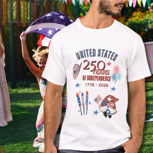 USA 250th Anniversary Gnome Classic Light T-Shirt 