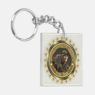 USA 250th Anniversary I Patriotic 1776-2026 Key Ring
