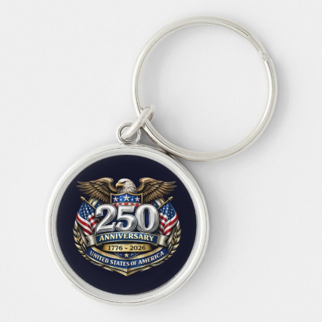 USA 250th Anniversary Keychain (Front)