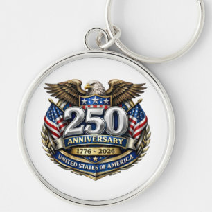 USA 250th Anniversary Keychain
