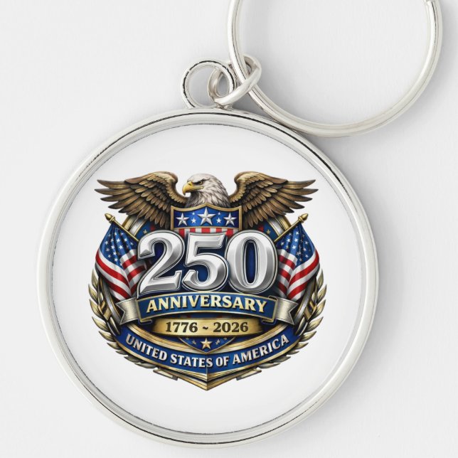 USA 250th Anniversary Keychain (Front)