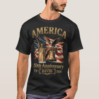  USA 250th Anniversary Lady Liberty  T-Shirt
