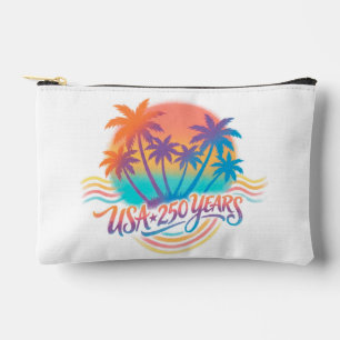 USA 250th anniversary Palm Trees Accessory Pouch