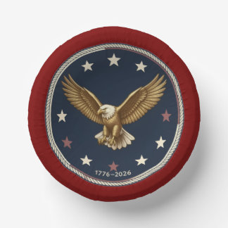 USA 250th Anniversary Paper Bowls  Plate