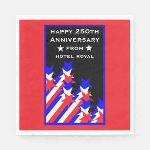 USA 250th Anniversary Party And Business Napkin