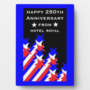 USA 250th Anniversary Party And Business Plaque