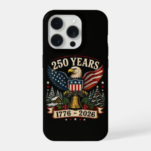 USA 250th Anniversary Patriotic Christmas Eagle iPhone 15 Pro Case