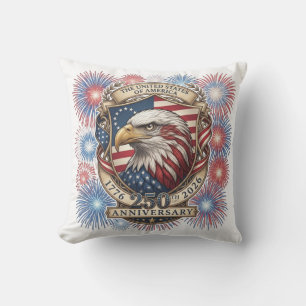 USA 250th Anniversary Patriotic Eagle Cushion