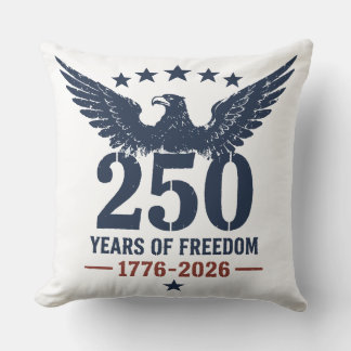 USA 250th Anniversary Patriotic Eagle Years of Fre Cushion