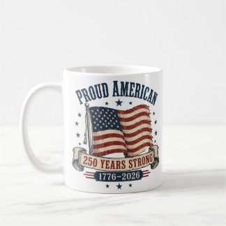 USA 250th Anniversary Patriotic  Giant Coffee Mug