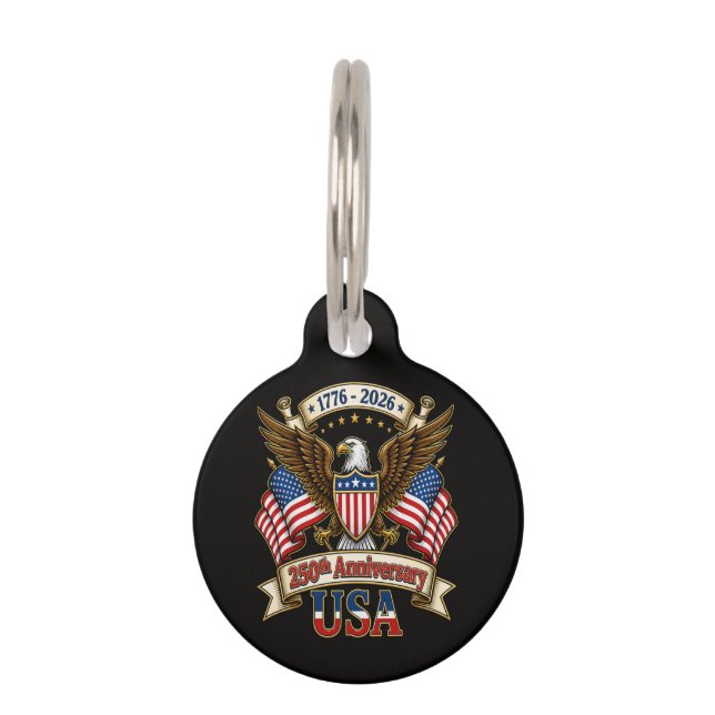 USA 250th Anniversary Pet Tag (Front)