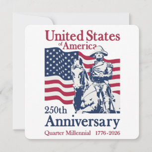 USA 250th Anniversary Semiquincentennial 1776-2026 Invitation
