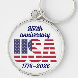 USA 250th Anniversary Semiquincentennial 1776–2026 Key Ring