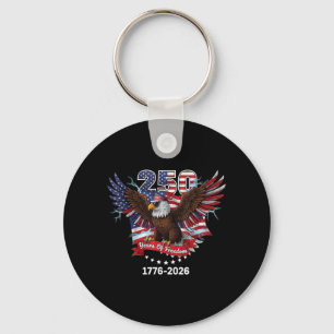 USA 250th Anniversary Semiquincentennial 1776-2026 Key Ring