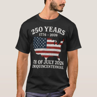 USA 250th Anniversary Semiquincentennial 1776-2026 T-Shirt