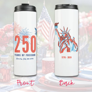 USA 250th Anniversary Semiquincentennial Patriotic Thermal Tumbler