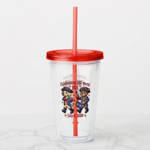 USA 250th Anniversary Souvenir - Patriotic Acrylic Tumbler