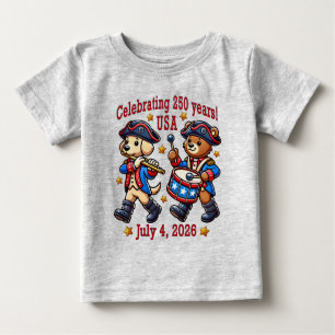 USA 250th Anniversary Souvenir - Patriotic Baby T-Shirt