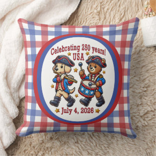 USA 250th Anniversary Souvenir - Patriotic Cushion