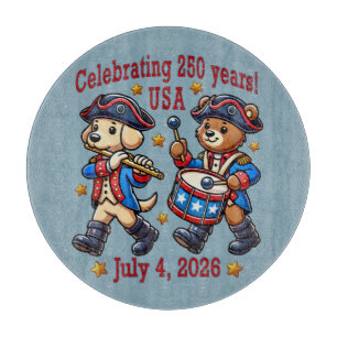 USA 250th Anniversary Souvenir - Patriotic Cutting Board