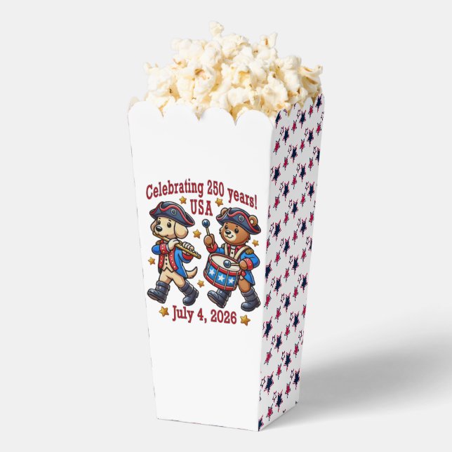 USA 250th Anniversary Souvenir - Patriotic  Favour Box (Popped)