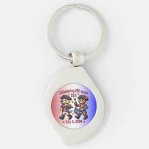 USA 250th Anniversary Souvenir - Patriotic Key Ring