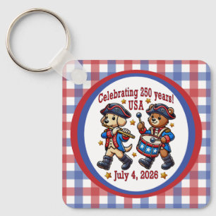 USA 250th Anniversary Souvenir - Patriotic  Key Ring