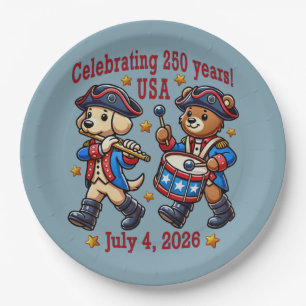 USA 250th Anniversary Souvenir - Patriotic Paper Plate