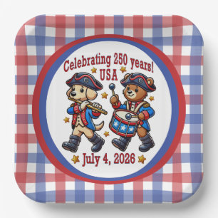 USA 250th Anniversary Souvenir - Patriotic  Paper Plate