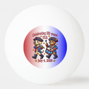 USA 250th Anniversary Souvenir - Patriotic  Ping Pong Ball