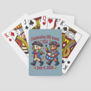 USA 250th Anniversary Souvenir - Patriotic Playing Cards