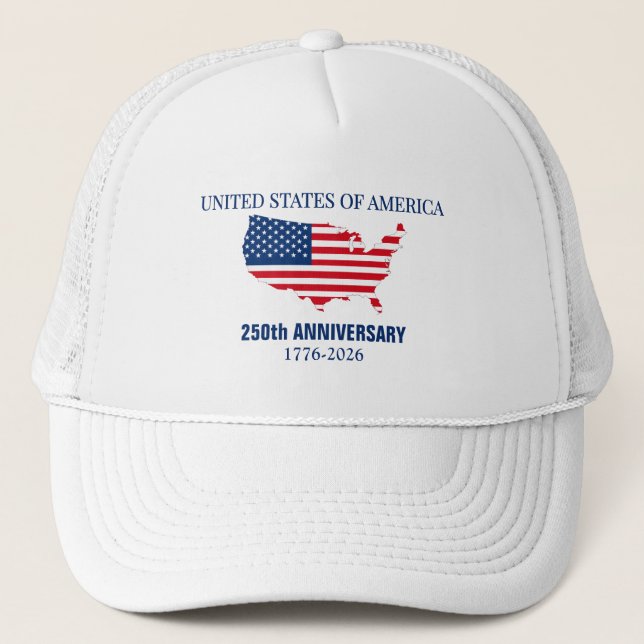 USA 250th Anniversary  Trucker Hat (Front)
