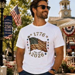 USA 250th Anniversary Vintage 1776–2026 T-Shirt