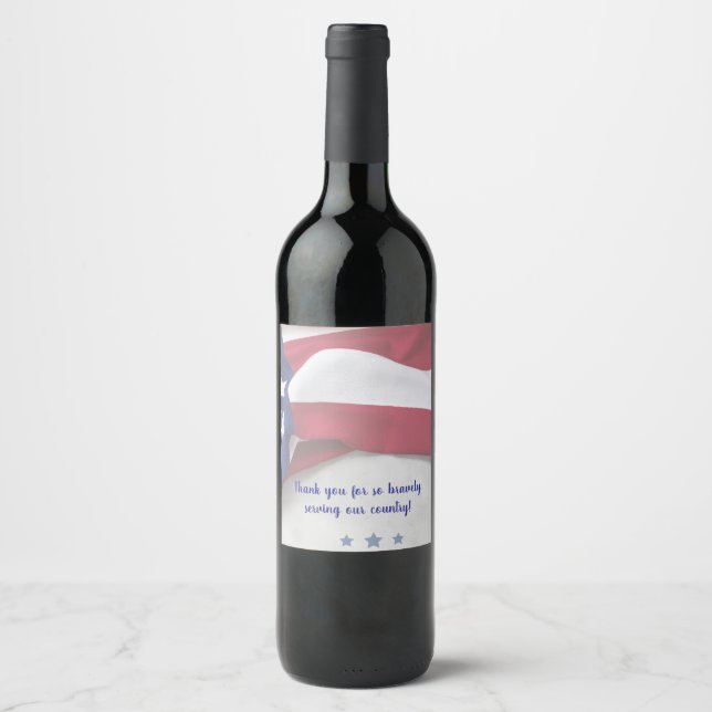 USA 250th Anniversary  Wine Label (Front)