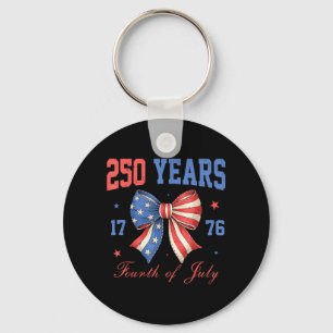 USA 250th Birthday 1776 2026 for Men Women 4th of Key Ring