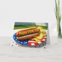 USA 250th Birthday Party Hot Dog